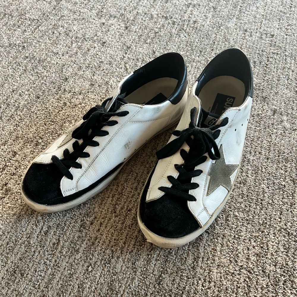 Mens Golden Goose Superstar Sneakers Size 9